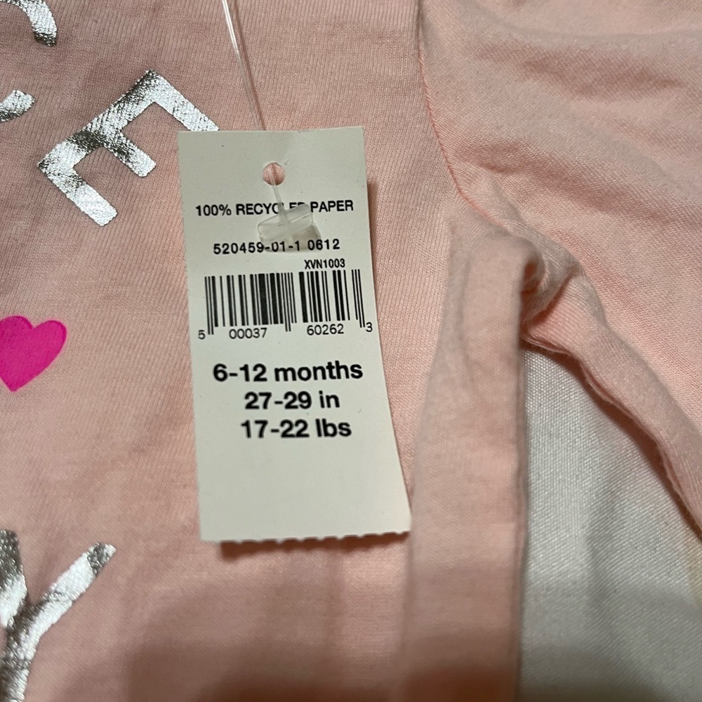 NWT Baby Gap Long Sleeve Onesie “Fierce Like Mommy” - Picture 7 of 7